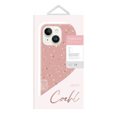 Dėklas UNIQ etui Coehl Terrazzo iPhone 14 Rožinis 4