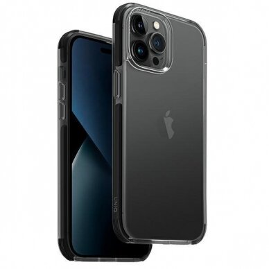 Dėklas UNIQ etui Combat iPhone 14 Pro Juodas