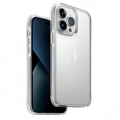 Dėklas UNIQ etui Combat iPhone 14 Pro Skaidrus