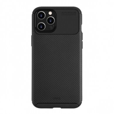 Dėklas UNIQ etui Hexa iPhone 12 Pro Max - Juodas UGLX912