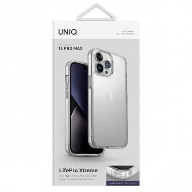 Dėklas UNIQ etui LifePro Xtreme iPhone 14 Pro Max Skaidrus 6