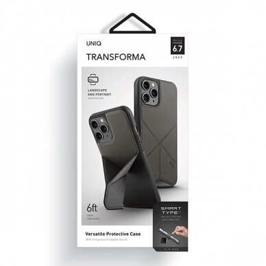 Dėklas UNIQ etui Transforma iPhone 12 Pro Max - Pilkas UGLX912 6