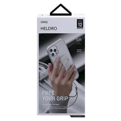 Dėklas Uniq Heldro iPhone 12/12 Pro 6,1" Baltas Antimicrobial 12