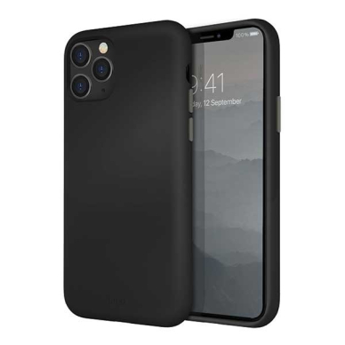 Dėklas UNIQ Lino Hue dėklas iPhone 11 Pro juodas  UGLX912