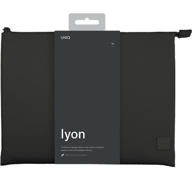 Dėklas Uniq Lyon Waterproof RPET laptop sleeve 16 - Juodas 2