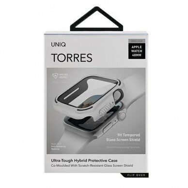 Dėklas UNIQ Torres Apple Watch Series 4/5/6 / SE 40mm Baltas 5