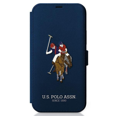 Dėklas Us Polo Usflbkp12Lpugflnv Iphone 12 Pro Max 6,7" Granatowy/Navy Book Polo Embroidery Collection 1