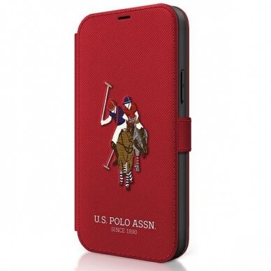 Dėklas Us Polo Usflbkp12Lpugflre Iphone 12 Pro Max 6,7" Czerwony/Red Book Polo Embroidery Collection