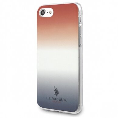 Dėklas Us Polo Ushci8Trdgrb Iphone 7/8/Se 2020 Czerwono-Niebieski/Blue&Red Gradient Pattern Collection 1