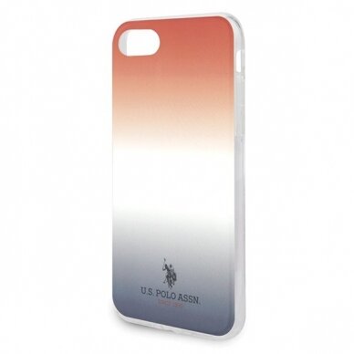 Dėklas Us Polo Ushci8Trdgrb Iphone 7/8/Se 2020 Czerwono-Niebieski/Blue&Red Gradient Pattern Collection 2