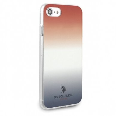 Dėklas Us Polo Ushci8Trdgrb Iphone 7/8/Se 2020 Czerwono-Niebieski/Blue&Red Gradient Pattern Collection 4