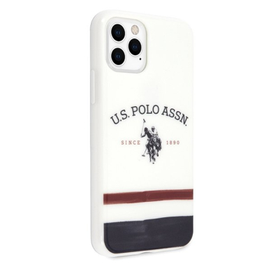 Dėklas Us Polo Ushcn58Pcstrb Iphone 11 Pro baltas Tricolor Pattern Collection 4