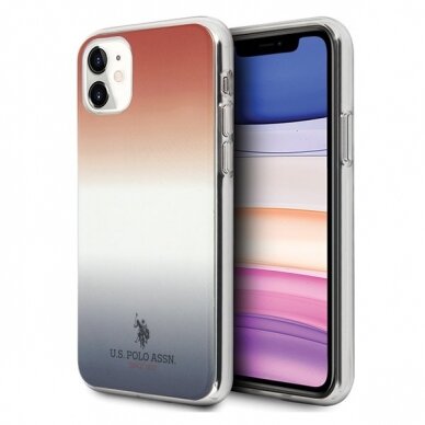 Dėklas Us Polo Ushcn61Trdgrb Iphone 11 Czerwono-Niebieski/Blue&Red Gradient Pattern Collection