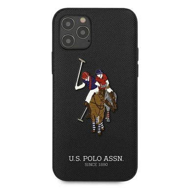 Dėklas Us Polo Ushcp12Lpugflbk Iphone 12 Pro Max 6,7" juodas Polo Embroidery Collection 2