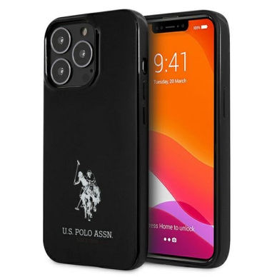 Dėklas US Polo USHCP13LUMHK iPhone 13 Pro / 13 6,1" juodas Horses Logo