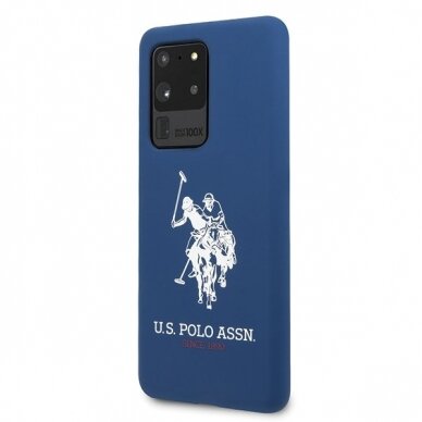 Dėklas Us Polo Ushcs69Slhrnv S20 Ultra G988 Granatowy/Navy Silicone Collection 1