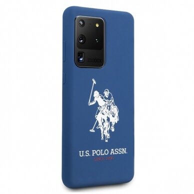 Dėklas Us Polo Ushcs69Slhrnv S20 Ultra G988 Granatowy/Navy Silicone Collection 5