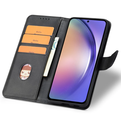 Dėklas Wallet Case Samsung A135 A13 4G juodas 2