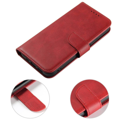 Dėklas Wallet Case Samsung A135 A13 4G raudonas 2