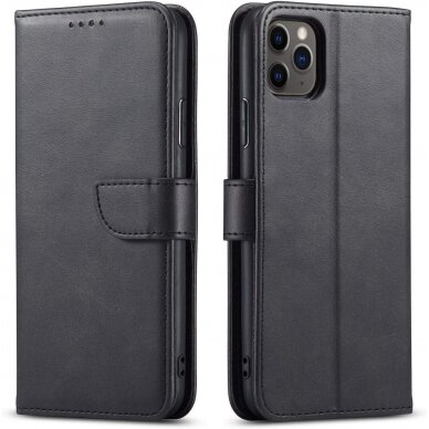 Dėklas Wallet Case Samsung A505 A50 juodas