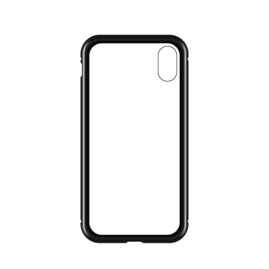 Wozinsky Full Magnetic Case Full Body Front and Back Cover with built-in glass for Samsung Galaxy A72 4G black-transparent 5