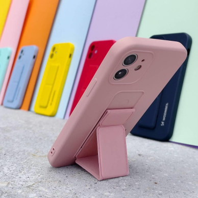 Dėklas Wozinsky Kickstand Silicone Xiaomi Poco M4 Pro 5G Mėlynas 13