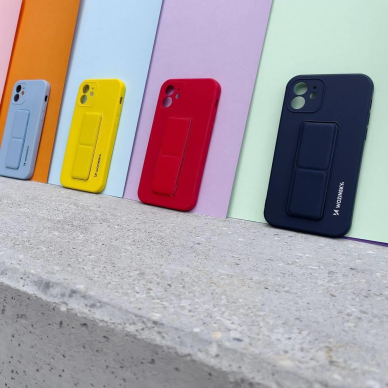 Dėklas Wozinsky Kickstand Xiaomi Redmi 10 Raudonas 12