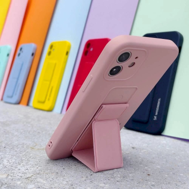 Dėklas Wozinsky Kickstand Xiaomi Redmi Note 11S / Note 11 raudonas 13