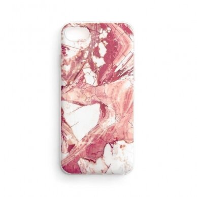 Akcija!!! Iphone 13 Mini Dėklas Wozinsky Marble  Rožinis 1