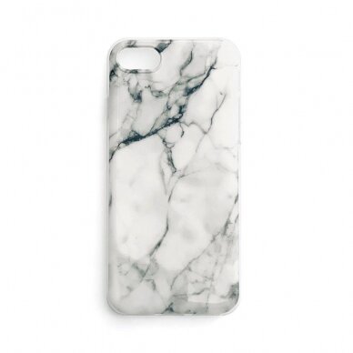 Dėklas Wozinsky Marble Samsung Galaxy A22 4G Baltas 1