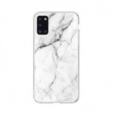 Samsung Galaxy A03s Dėklas Wozinsky Marble TPU baltas