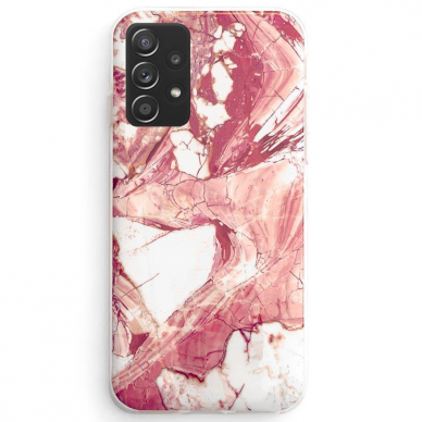 Samsung Galaxy A72 Dėklas Wozinsky Marble TPU 4G Rožinis