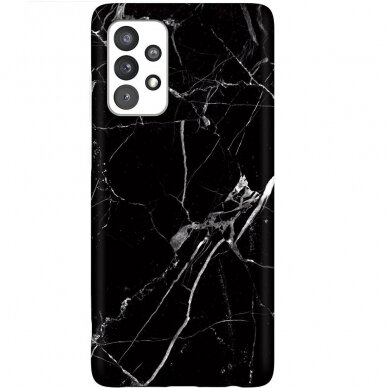 Samsung Galaxy A73 Dėklas Wozinsky Marble TPU juodas