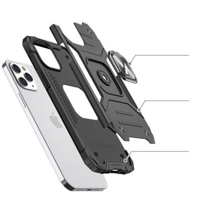 Dėklas Wozinsky Ring Armor Case iPhone 13 Pro Max mėlynas 2