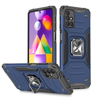 Dėklas Wozinsky Ring Armor Case Samsung Galaxy M31s Mėlynas