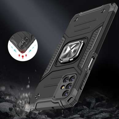 Dėklas Wozinsky Ring Armor Case Samsung Galaxy M31s Raudonas 4