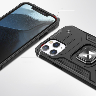 Dėklas Wozinsky Ring Armor for iPhone 13 rožinis 1