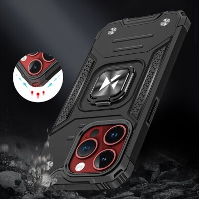 Dėklas Wozinsky Ring Armor iPhone 15 Pro Max - Auksinis 6