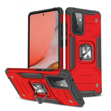 Dėklas Wozinsky Ring Armor Kickstand Samsung Galaxy A72 4G red