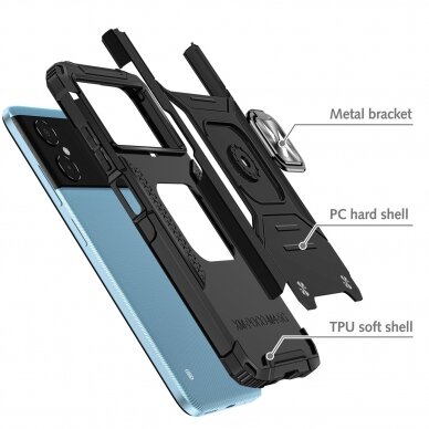 Samsung Galaxy A03s Dėklas Wozinsky Ring Armor Samsung Galaxy A03 Juodas 2