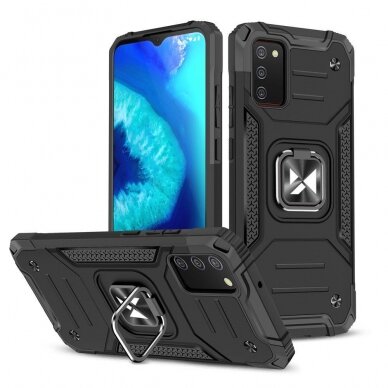 Samsung Galaxy A03s Dėklas Wozinsky Ring Armor juodas