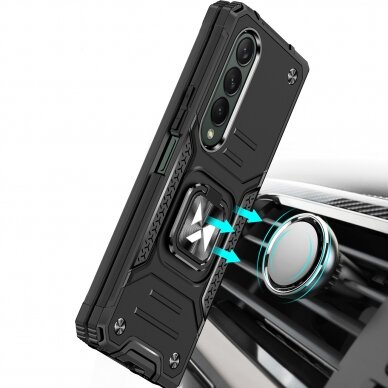 Akcija! Dėklas Wozinsky Ring Armor Samsung Galaxy Z Fold 4 Rožinis  7