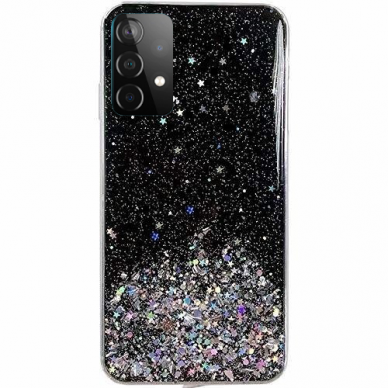 Samsung Galaxy A72 Dėklas Wozinsky Star Glitter Shining 4G juodas