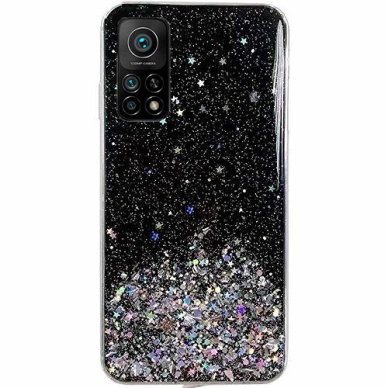 Dėklas Wozinsky Star Glitter Xiaomi Mi 10T Pro / Mi 10T Juodas