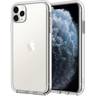 Dėklas X-Level Antislip/O2 Apple Iphone 11 Pro Max Skaidrus