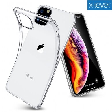 Dėklas X-Level Antislip/O2 Apple iPhone 13 Pro skaidrus  1