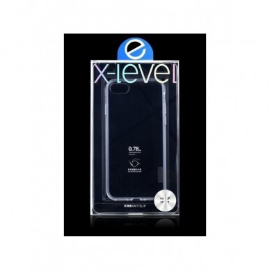 Dėklas X-Level Antislip/O2 Apple Iphone 7/8/Se2020/Se2022 Skaidrus  3