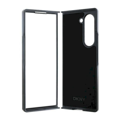 DKNY Checkered Pattern Printed Stripes Dėklas Samsung Galaxy Z Fold 6 - Juodas 5