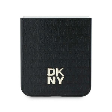 DKNY Repeat Pattern Stack Logo Dėklas Samsung Galaxy Z Flip6 - Juodas 4