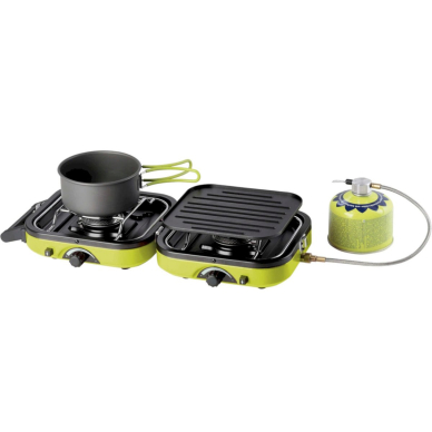 DUAL COMPACT + GRILL double camping stove 1